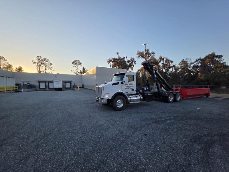 Muckpro sunrise commercial dumpster swap in Lake City FL