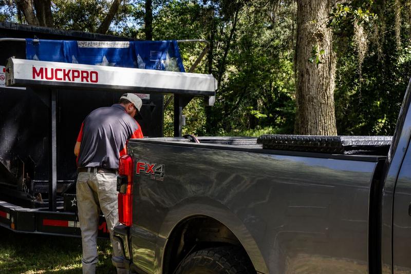 The first Muckpro dump trailer where the business started